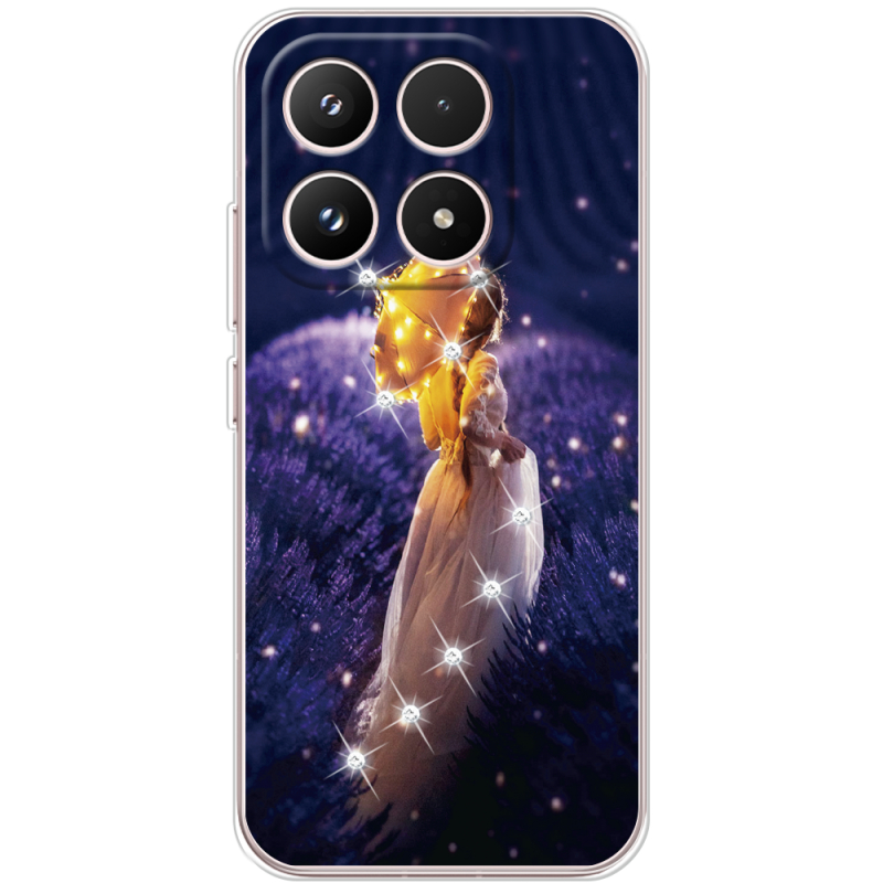 Чохол зі стразами Xiaomi 17 Girl with Umbrella