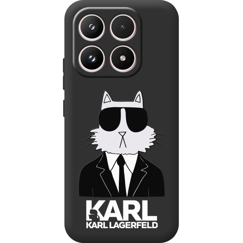 Чорний чохол BoxFace Xiaomi 17 Cat in Black