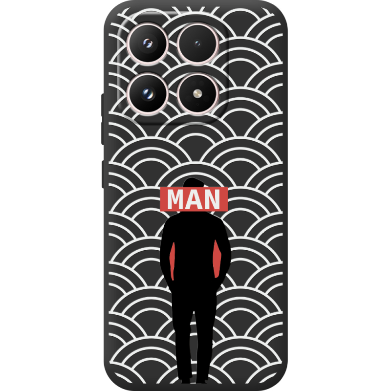 Чорний чохол BoxFace Xiaomi 17 Man Pattern