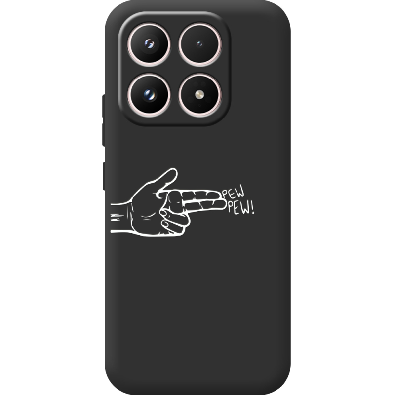 Чорний чохол BoxFace Xiaomi 17 Pew Pew