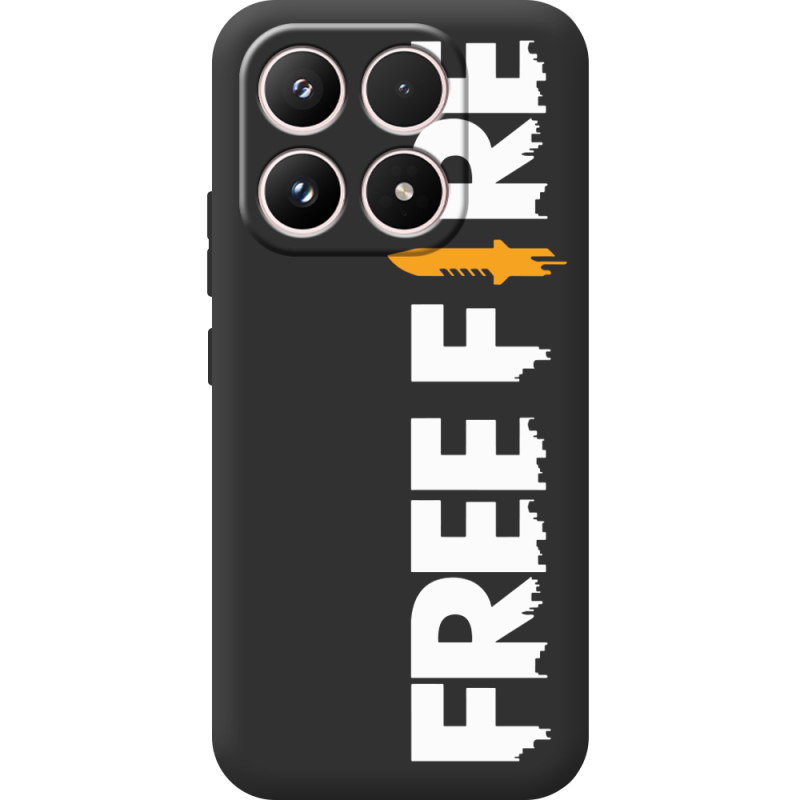 Чорний чохол BoxFace Xiaomi 17 Free Fire White Logo