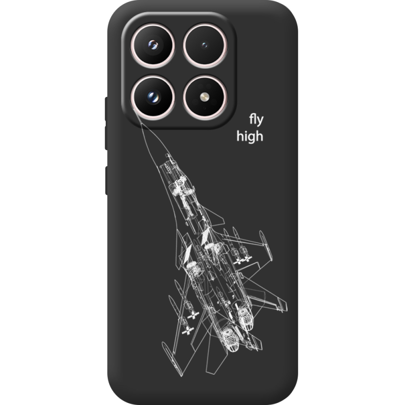 Чорний чохол BoxFace Xiaomi 17 Військовий літак