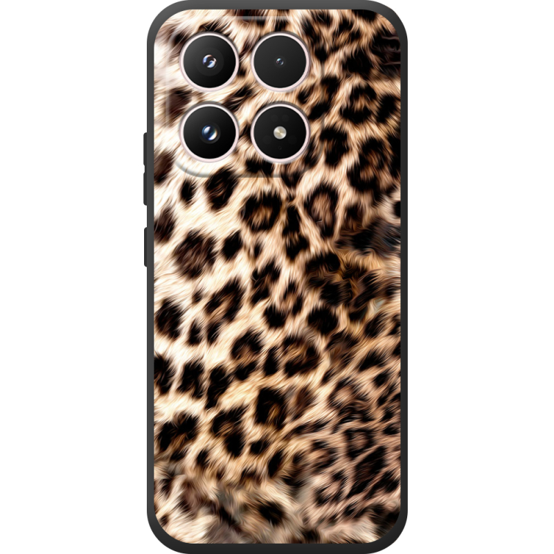 Чорний чохол BoxFace Xiaomi 17 Леопардовий