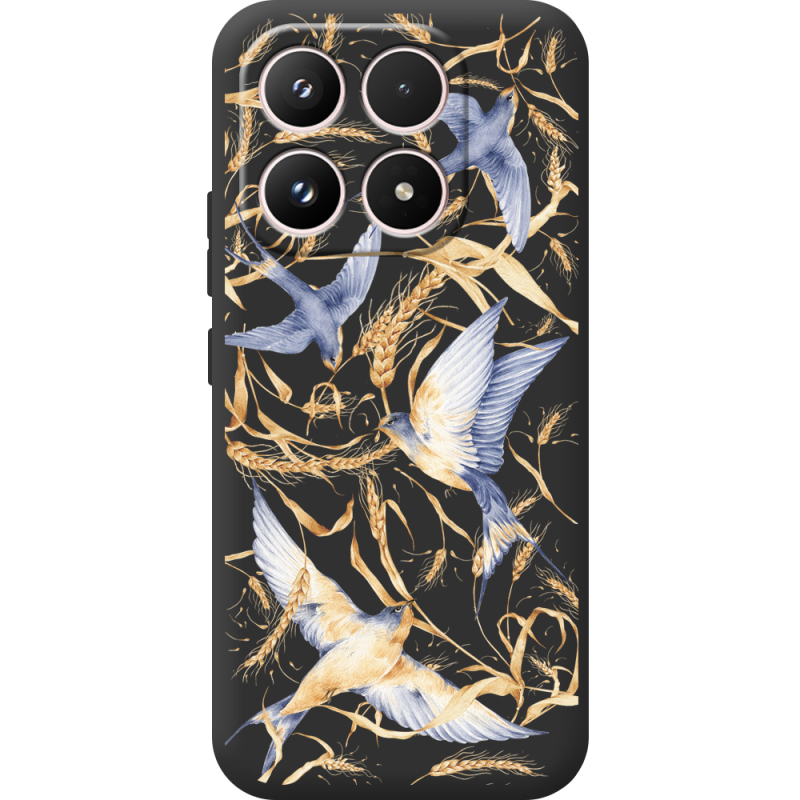 Чорний чохол BoxFace Xiaomi 17 Ластівки