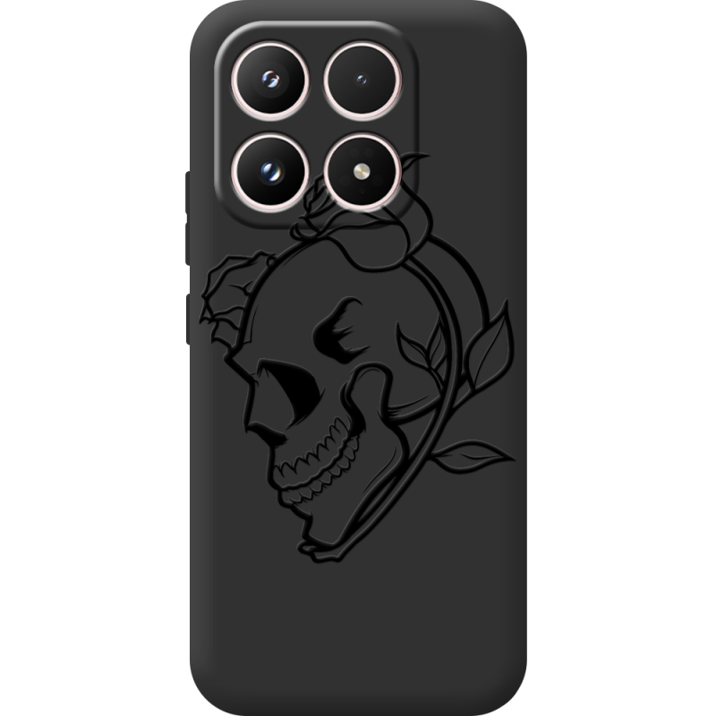 Чорний чохол BoxFace Xiaomi 17 Skull and Roses