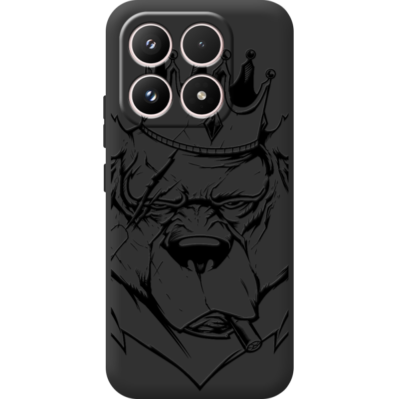 Чорний чохол BoxFace Xiaomi 17 Bear King