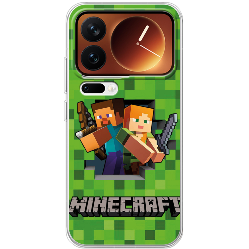 Чохол BoxFace Xiaomi 17 Pro Майнкрафт Стів і Алекс