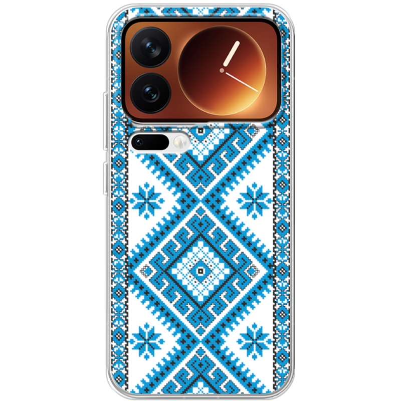 Чохол BoxFace Xiaomi 17 Pro Блакитний Орнамент