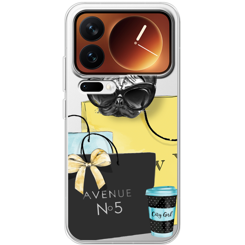 Прозорий чохол BoxFace Xiaomi 17 Pro Fashion Pug