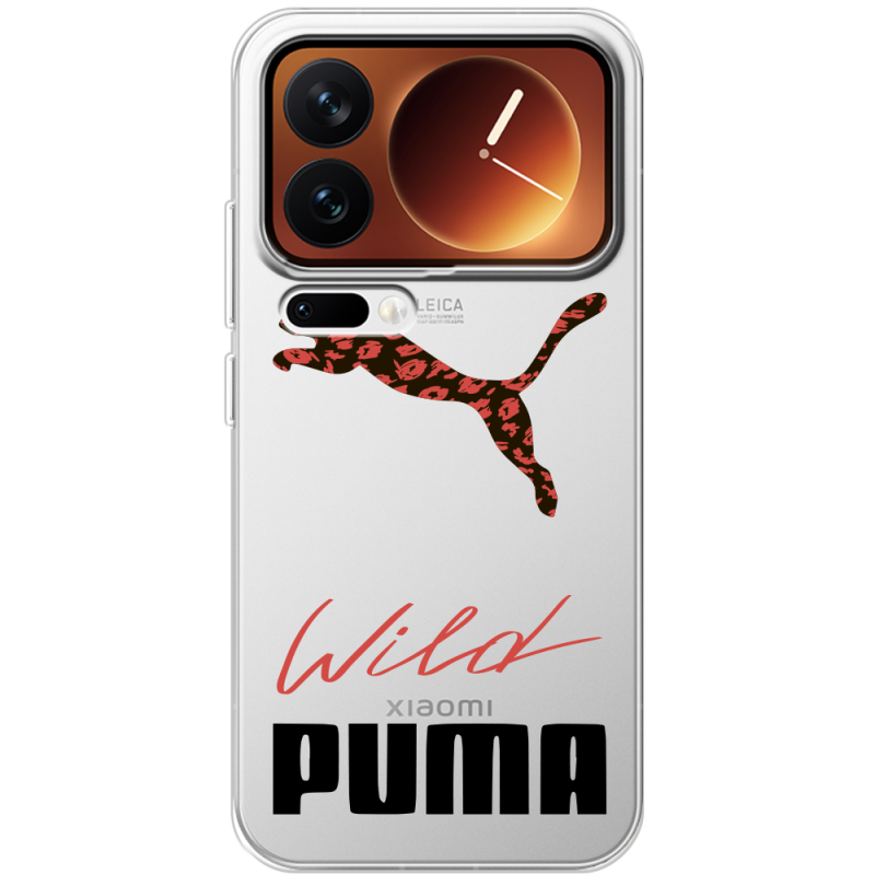 Прозорий чохол BoxFace Xiaomi 17 Pro Wild Cat