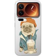 Прозорий чохол BoxFace Xiaomi 17 Pro Dog Coffeeman