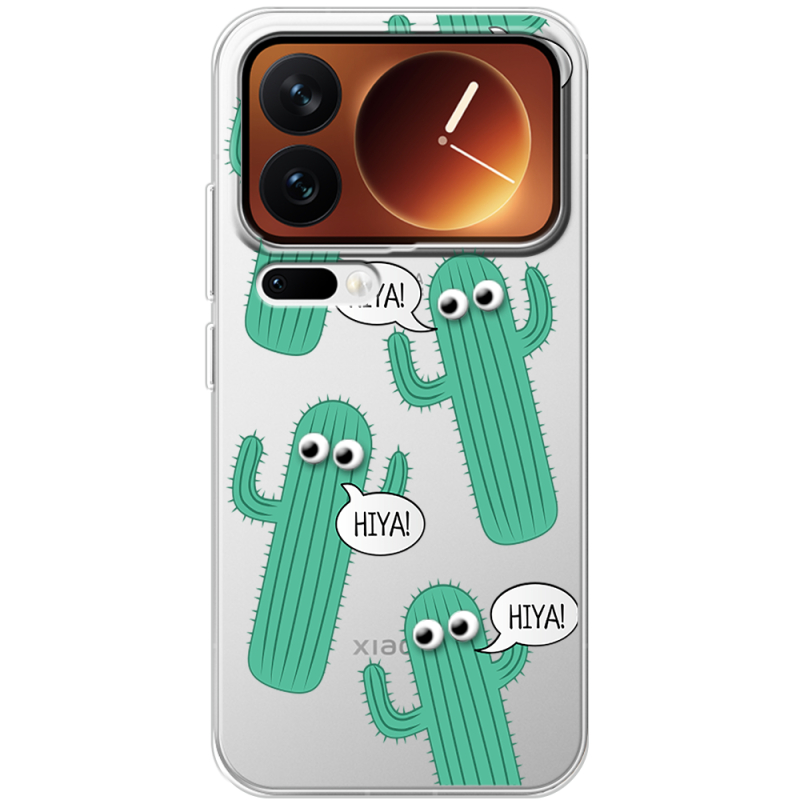 Прозорий чохол BoxFace Xiaomi 17 Pro с 3D-глазками HIYA