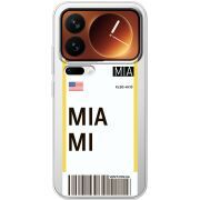 Прозорий чохол BoxFace Xiaomi 17 Pro Ticket Miami