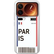 Прозорий чохол BoxFace Xiaomi 17 Pro Ticket Paris