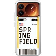 Прозорий чохол BoxFace Xiaomi 17 Pro Ticket Springfield