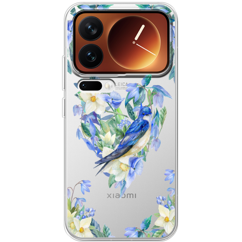 Прозорий чохол BoxFace Xiaomi 17 Pro Spring Bird