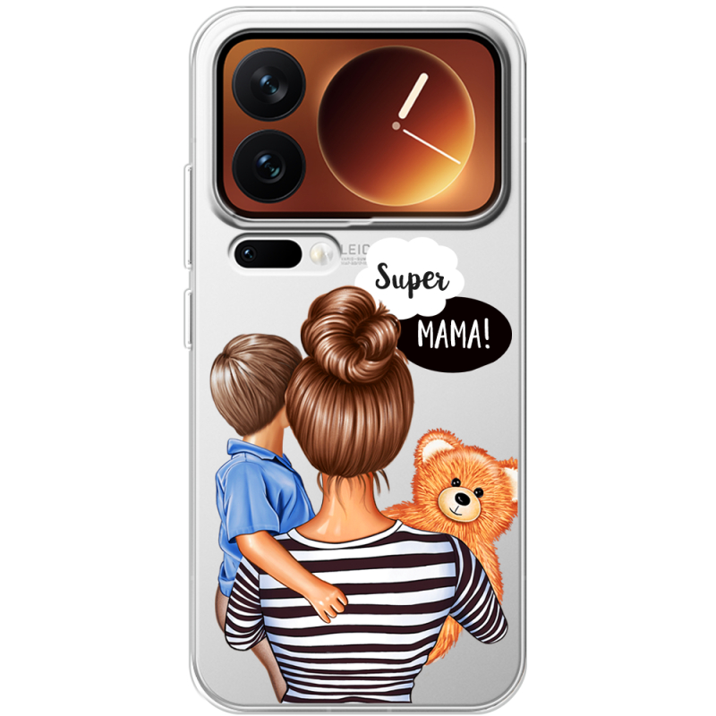 Прозорий чохол BoxFace Xiaomi 17 Pro Super Mama and Son