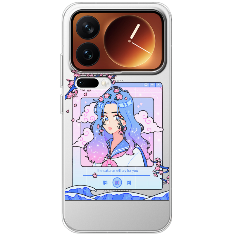 Прозорий чохол BoxFace Xiaomi 17 Pro The Sakuras Will Cry For You