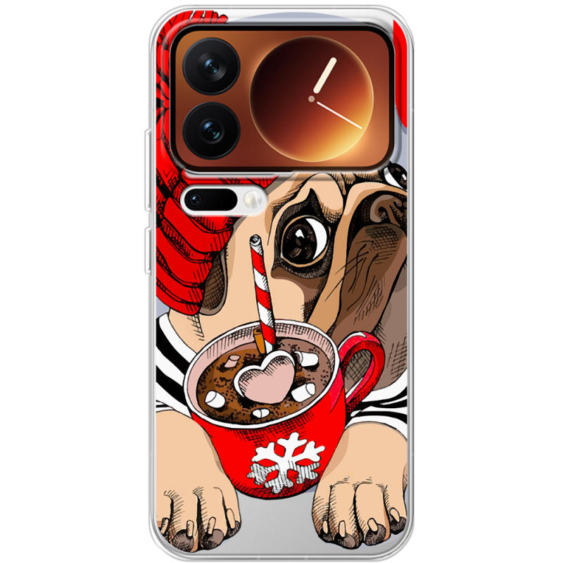 Прозорий чохол BoxFace Xiaomi 17 Pro Winter Puggy