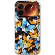 Прозорий чохол BoxFace Xiaomi 17 Pro Butterfly Morpho