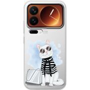 Прозорий чохол BoxFace Xiaomi 17 Pro Cat Style