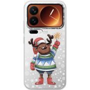 Прозорий чохол BoxFace Xiaomi 17 Pro Christmas Deer with Snow