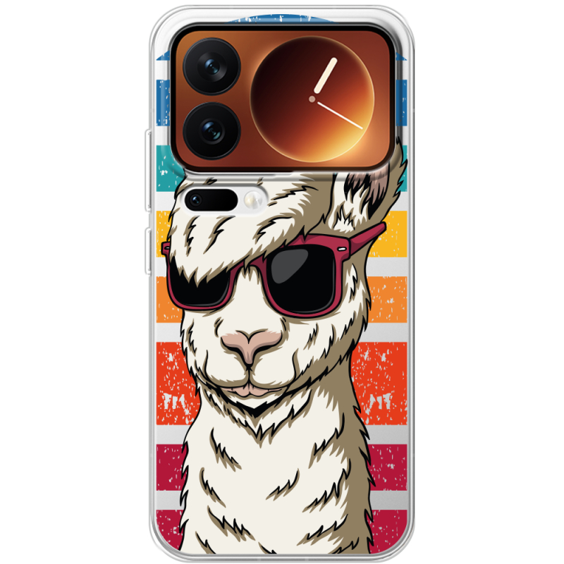 Прозорий чохол BoxFace Xiaomi 17 Pro Стильна Лама