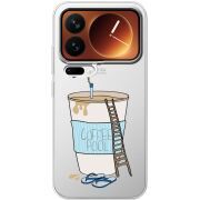 Прозорий чохол BoxFace Xiaomi 17 Pro Segull in Cofee Pool