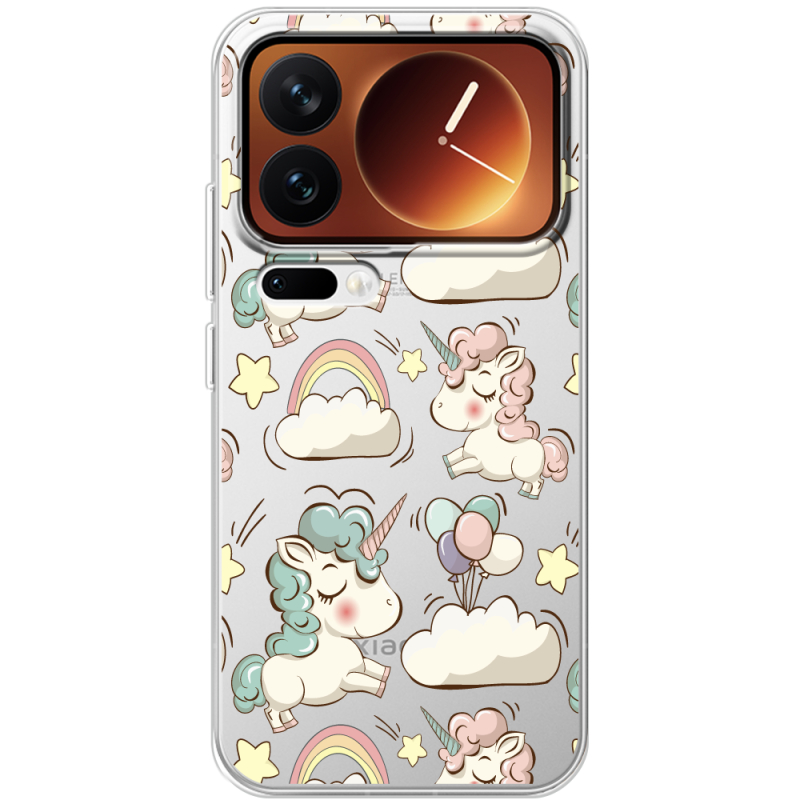Прозорий чохол BoxFace Xiaomi 17 Pro Unicorns