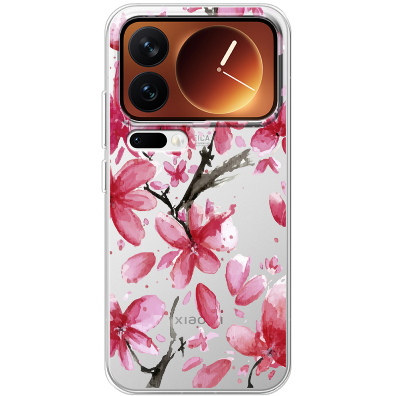 Прозорий чохол BoxFace Xiaomi 17 Pro Pink Magnolia