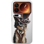 Прозорий чохол BoxFace Xiaomi 17 Pro Steampunk Cat