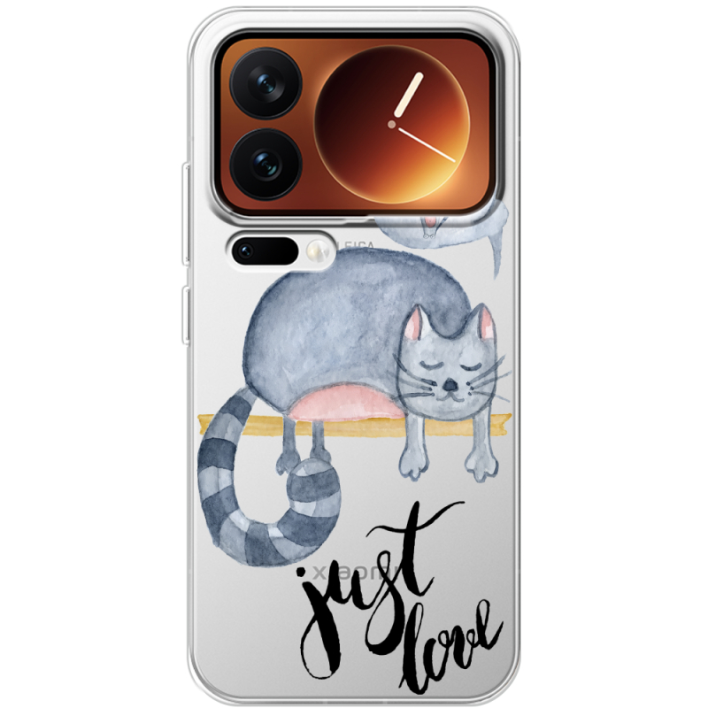 Прозорий чохол BoxFace Xiaomi 17 Pro Just Love