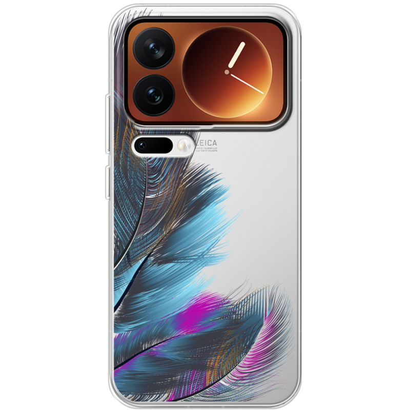 Прозорий чохол BoxFace Xiaomi 17 Pro Feathers