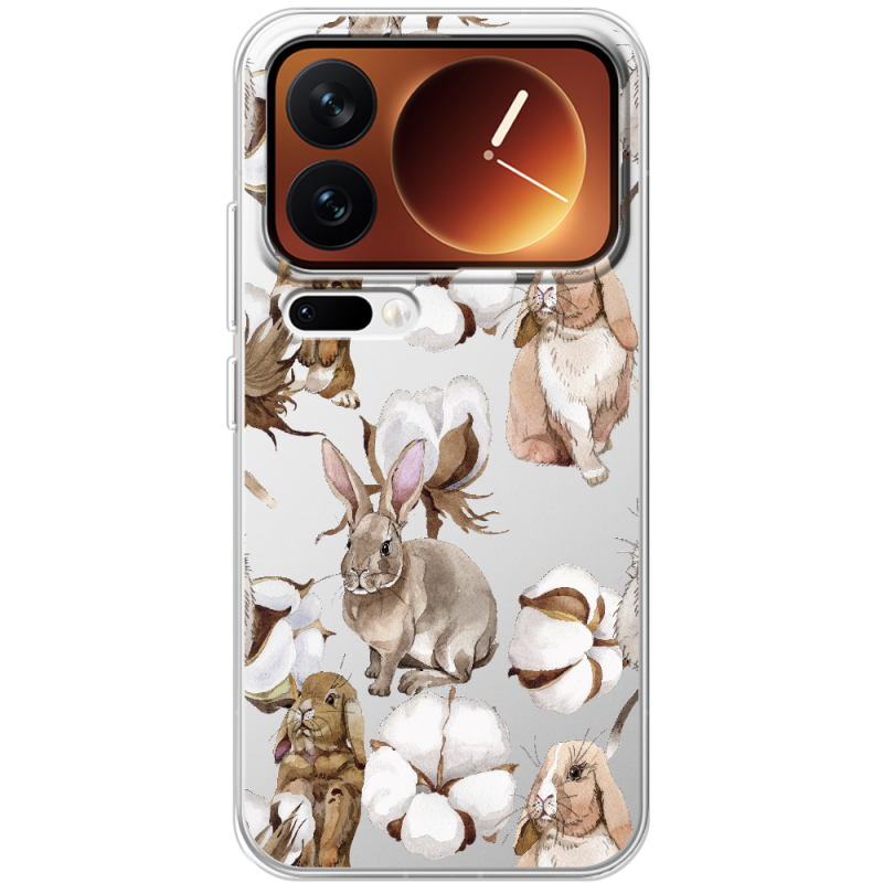 Прозорий чохол BoxFace Xiaomi 17 Pro Cotton and Rabbits