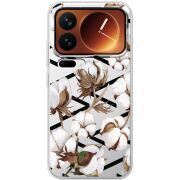 Прозорий чохол BoxFace Xiaomi 17 Pro Cotton flowers