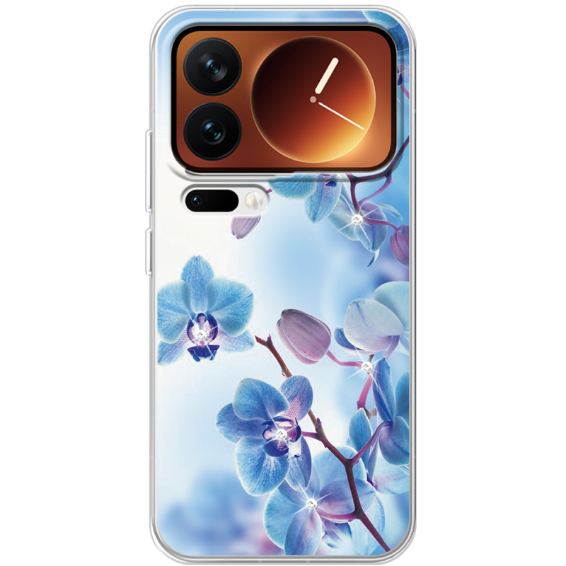 Чохол зі стразами Xiaomi 17 Pro Orchids