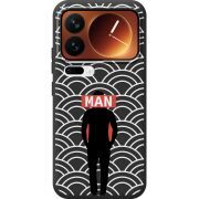 Чорний чохол BoxFace Xiaomi 17 Pro Man Pattern