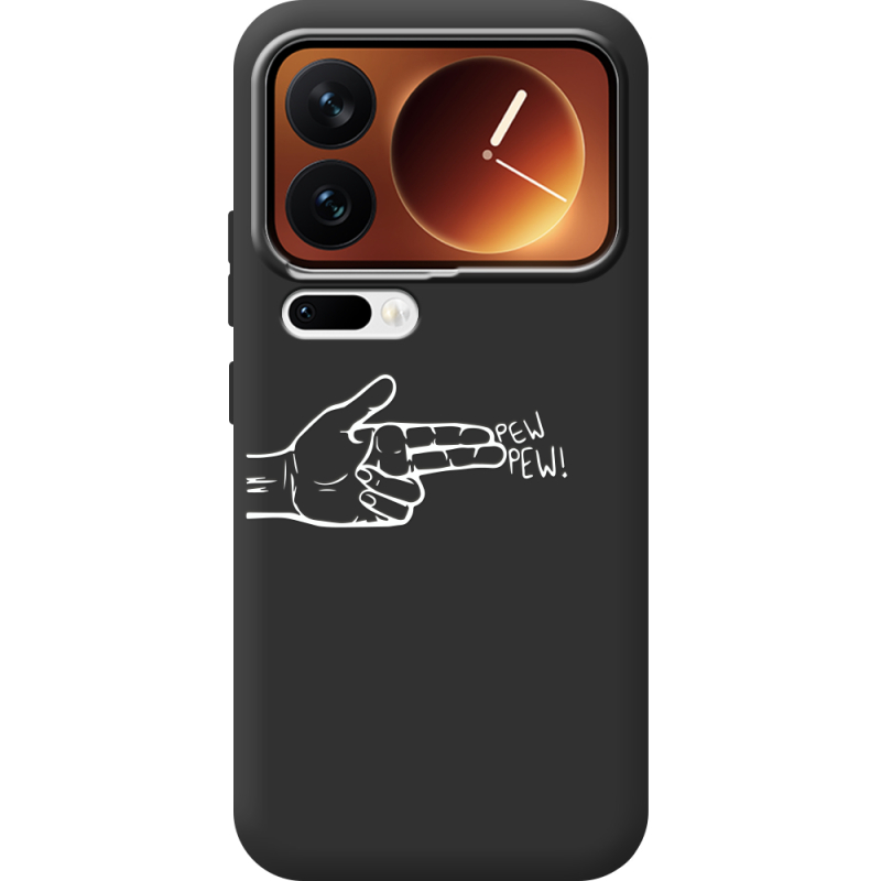 Чорний чохол BoxFace Xiaomi 17 Pro Pew Pew