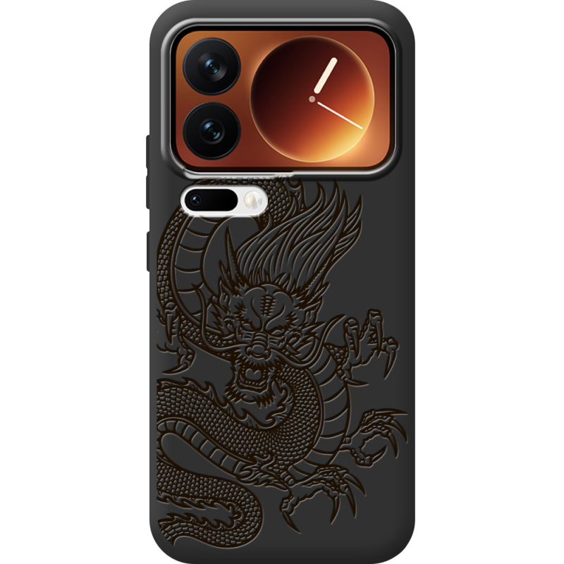 Чорний чохол BoxFace Xiaomi 17 Pro Chinese Dragon