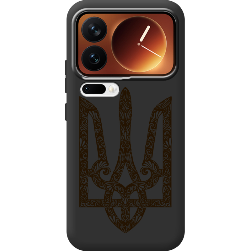Чорний чохол BoxFace Xiaomi 17 Pro Ukrainian Trident