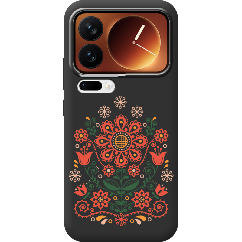 Чорний чохол BoxFace Xiaomi 17 Pro Ukrainian Ornament