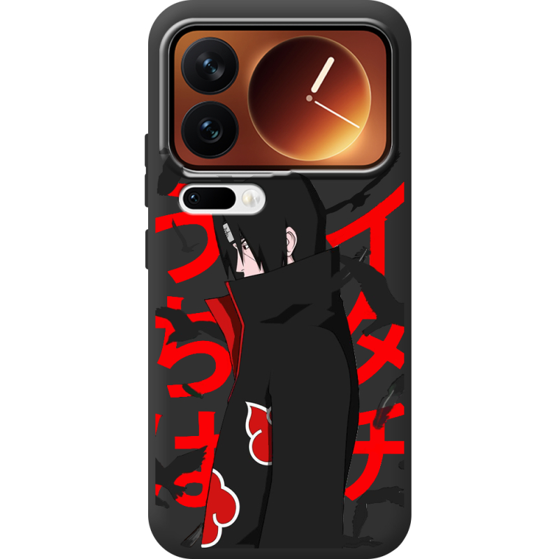 Чорний чохол BoxFace Xiaomi 17 Pro Учиха Итачи