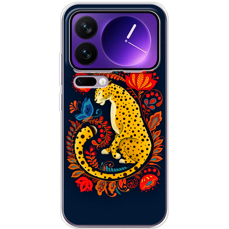 Чохол BoxFace Xiaomi 17 Pro Max Petrykivka Leopard