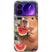 Чохол BoxFace Xiaomi 17 Pro Max Капібара з кавуном