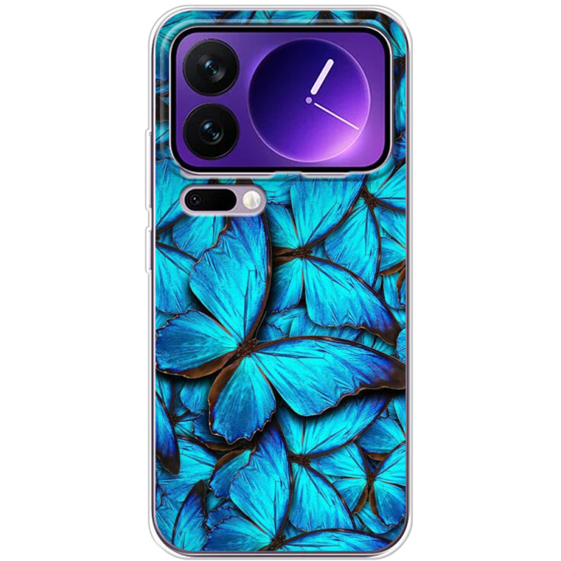 Чохол BoxFace Xiaomi 17 Pro Max лазурные бабочки