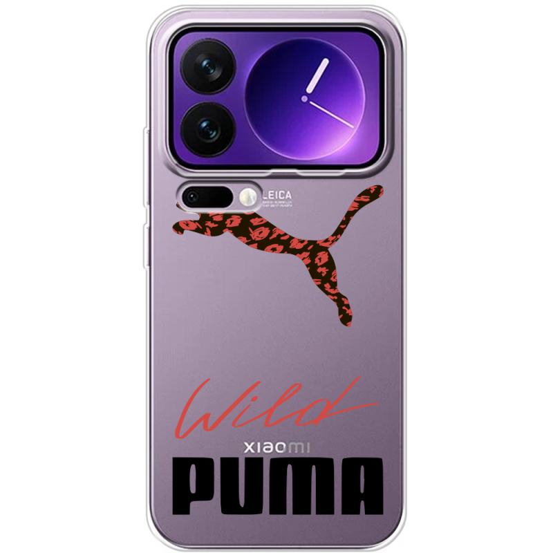 Прозорий чохол BoxFace Xiaomi 17 Pro Max Wild Cat