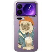 Прозорий чохол BoxFace Xiaomi 17 Pro Max Dog Coffeeman