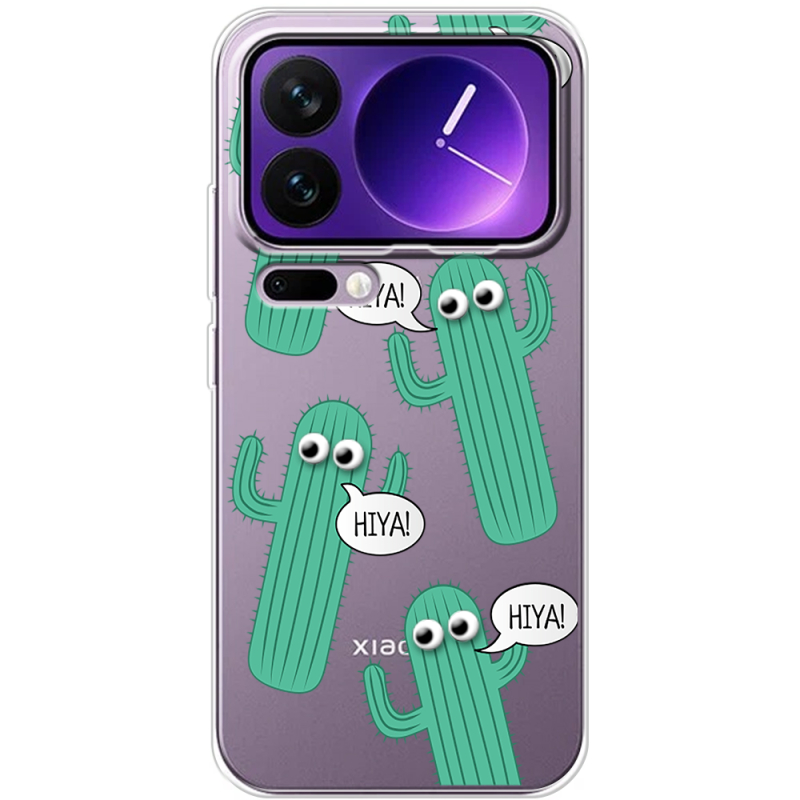 Прозорий чохол BoxFace Xiaomi 17 Pro Max с 3D-глазками HIYA