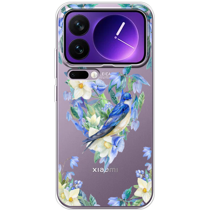 Прозорий чохол BoxFace Xiaomi 17 Pro Max Spring Bird
