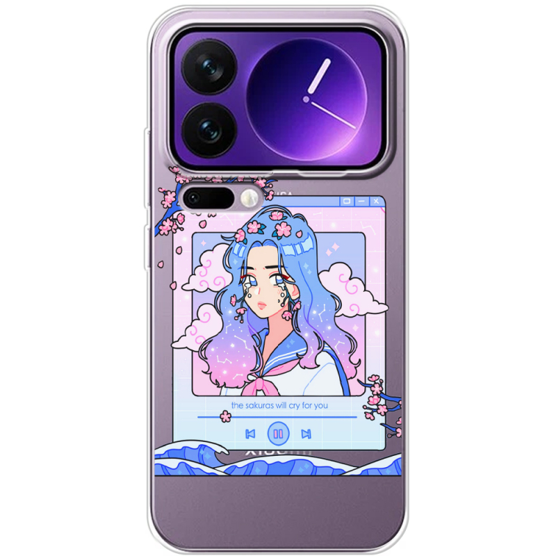 Прозорий чохол BoxFace Xiaomi 17 Pro Max The Sakuras Will Cry For You